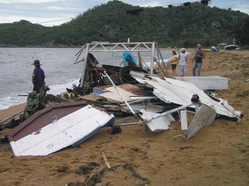Island, Horseshoe Bay cops the storm